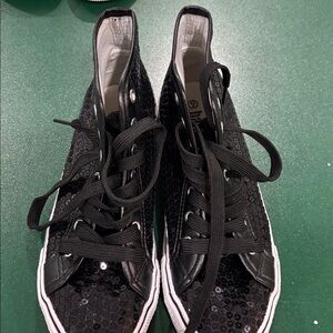 Balera Black Sequin Sneakers